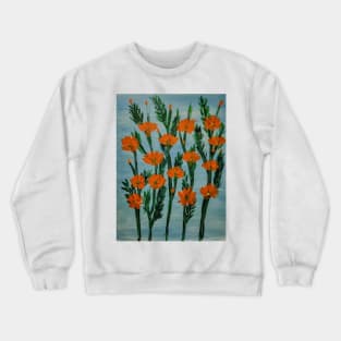 Orange cosmos flowers Crewneck Sweatshirt